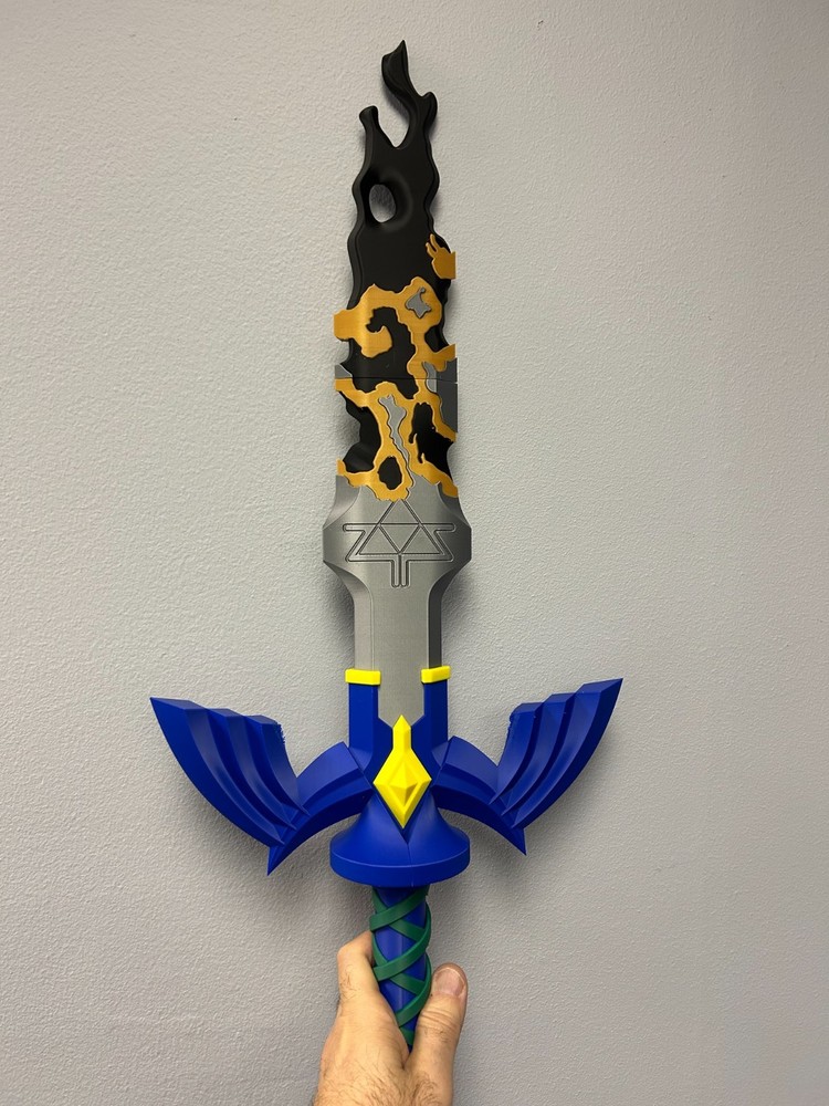 Legend of Zelda TOTK DECAYED Master Sword 3D Print