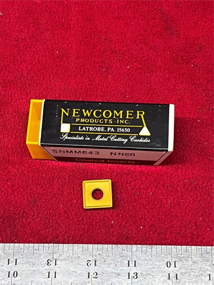 10 NEW SNMM643 NN60 NewComer Inserts             0-178