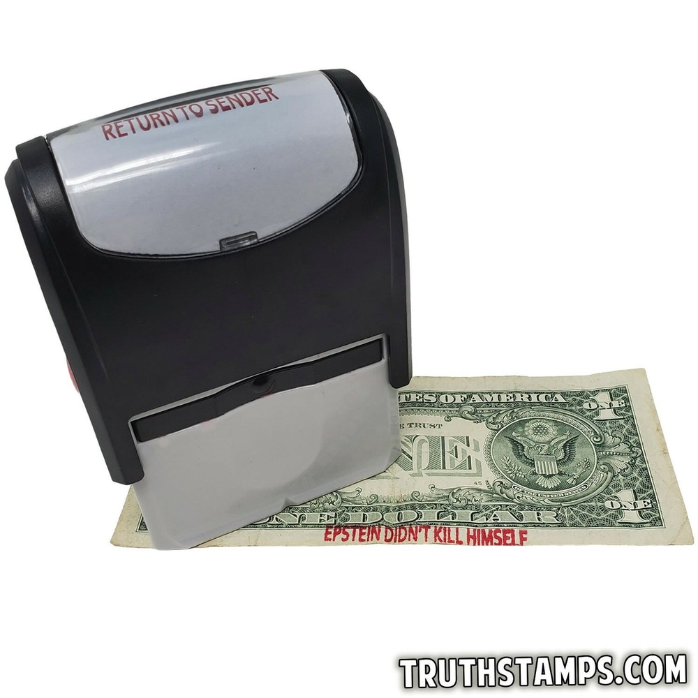 Epstein Didn't Kill Himself Self Inking Stamp for Dollars, Money, Anywhere