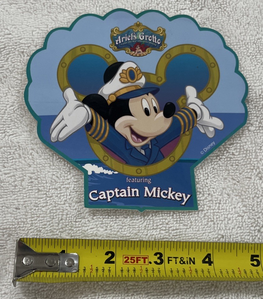 Ariel’s Grotto Featuring Captain Mickey Sticker From DCA