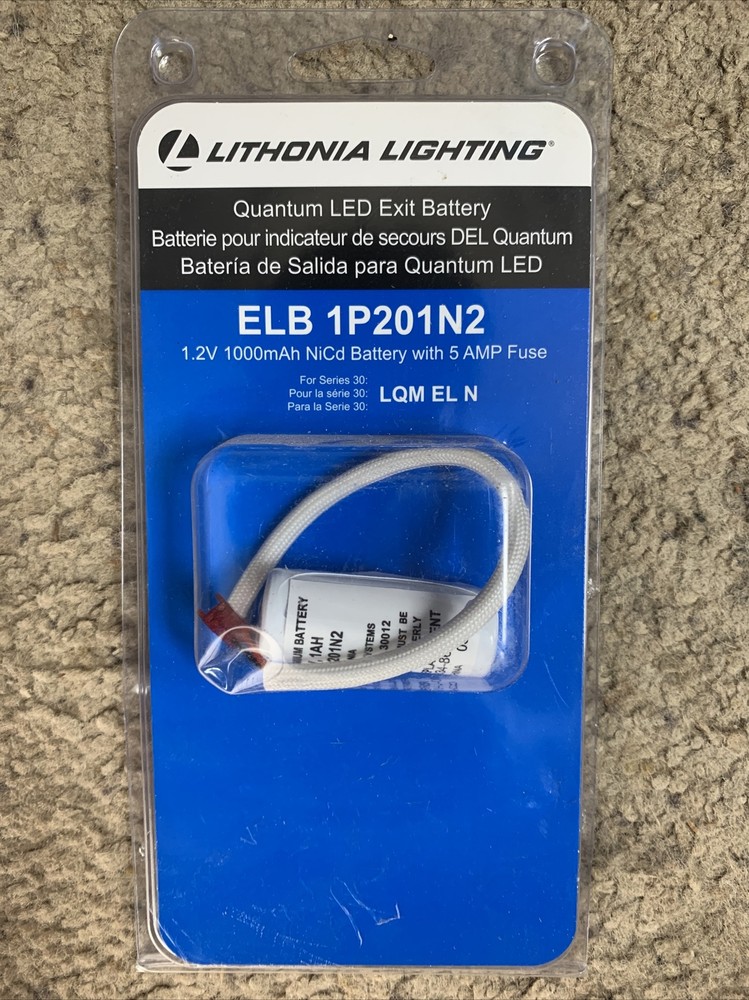 Lithonia Lighting ELB 1P201N2 Quantum 1.2-Volt Exit Sign Replacement Battery