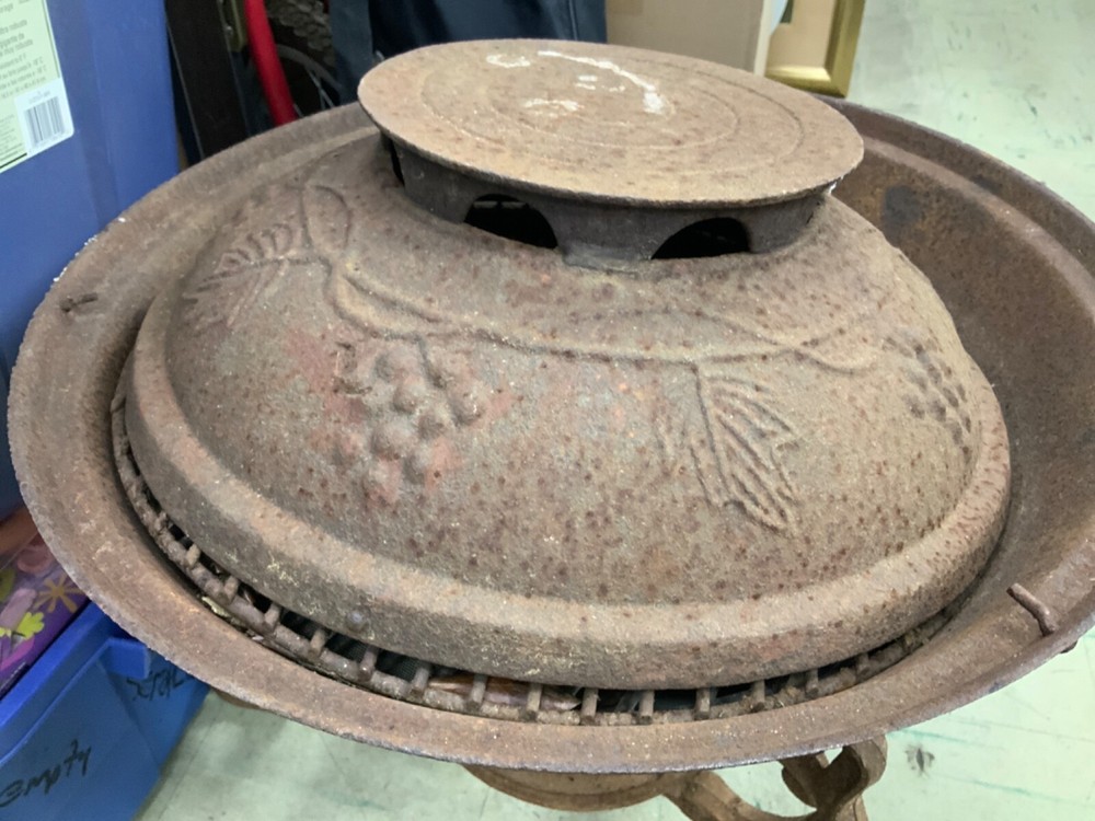 Vintage Cast Iron Outdoor Fire Place