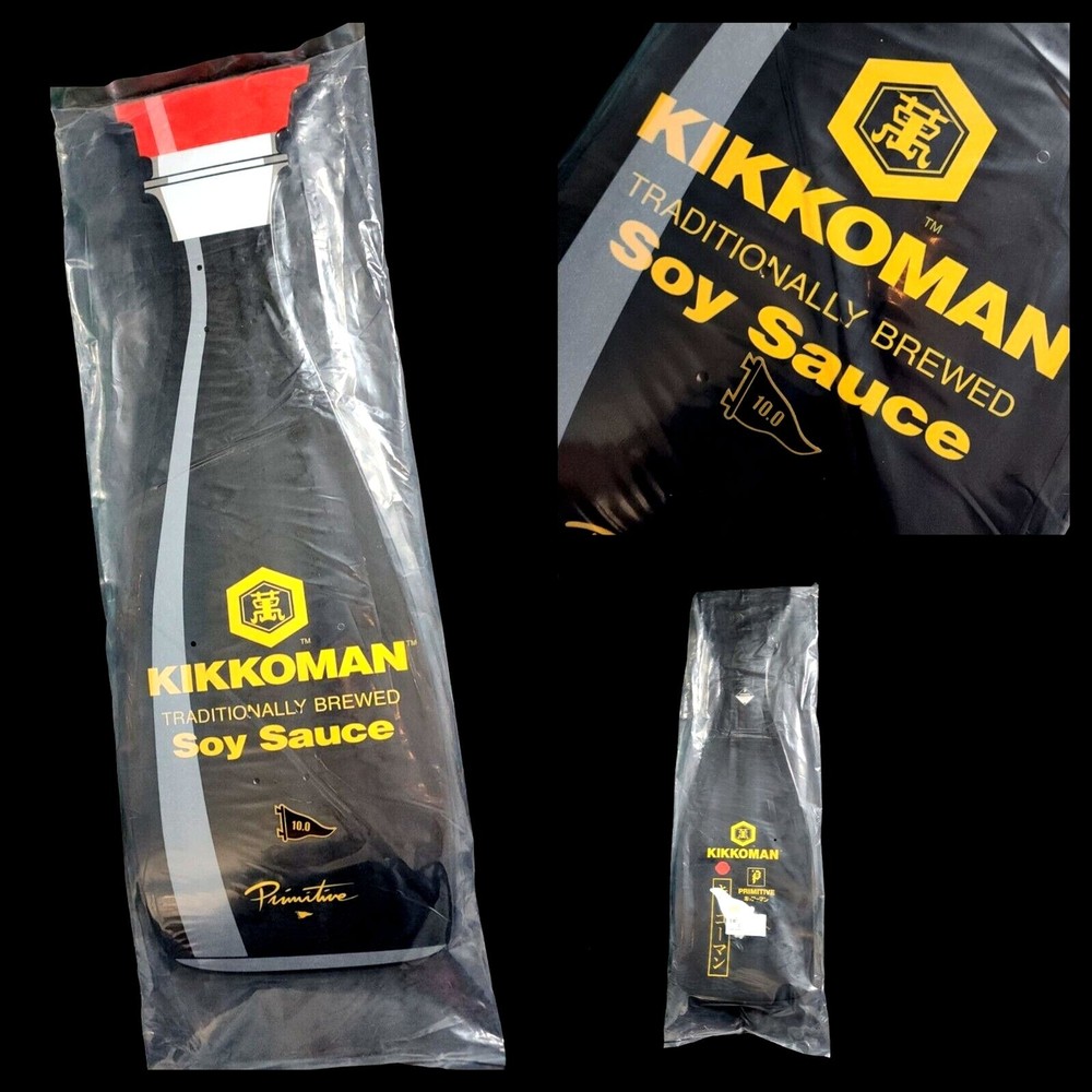 Kikkoman x Primitive Soy Sauce Skateboard 10" Deck *New in Original Packaging*