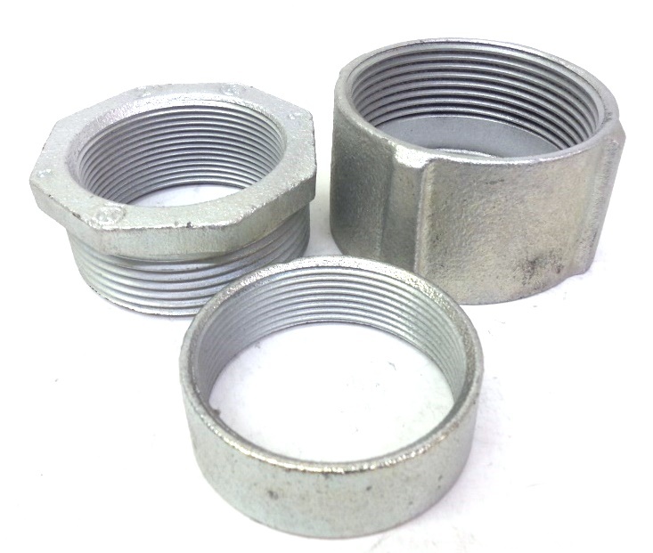 CROUSE HINDS 2" THREE PIECE CONDUIT COUPLING 195, IRON