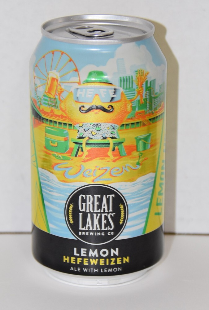 Great Lakes - Lemon Hefeweizen - One Empty 12oz. Beer Can - Cleveland