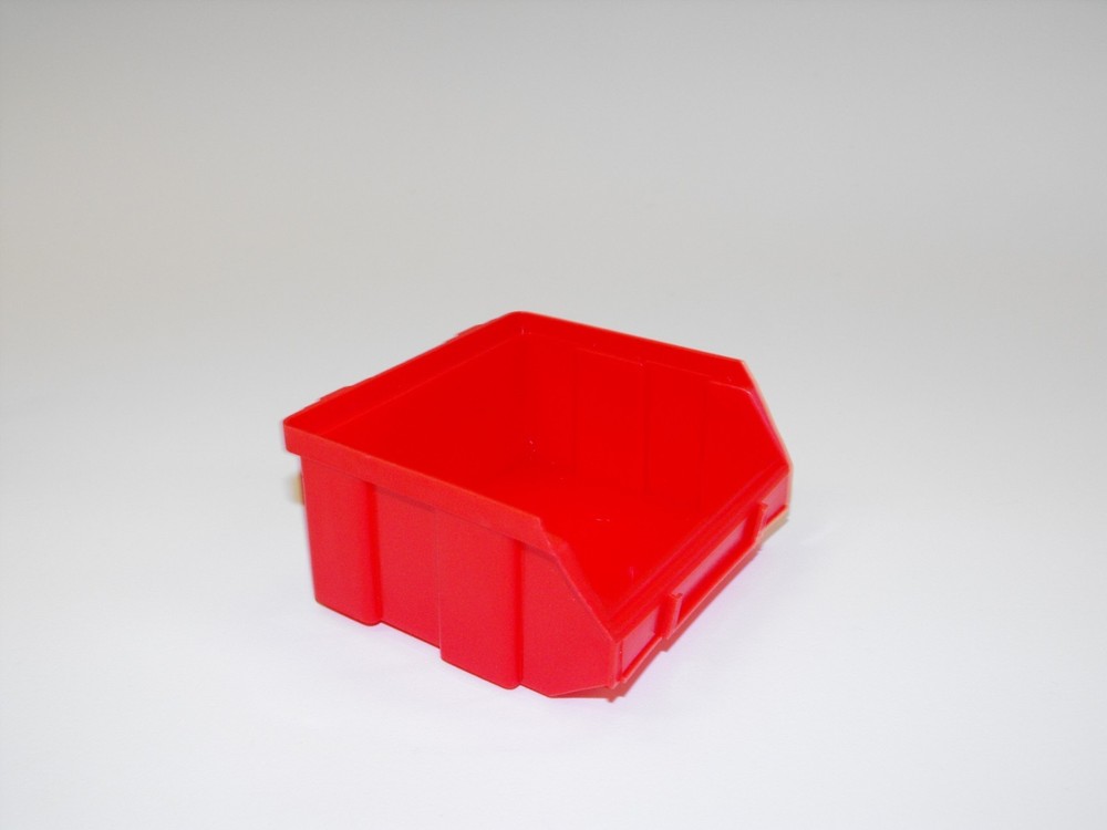 1 Harbor Freight Wall Mount Hanging Storage Bin Replacement Red Small Bin Plasti