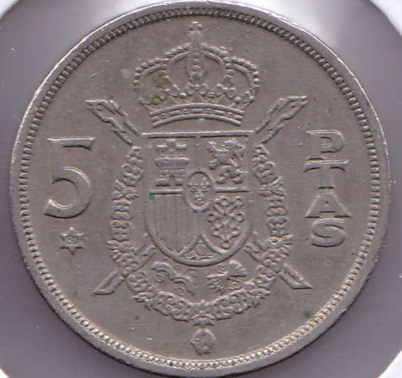 1975 Spain 5 Pesetas L6