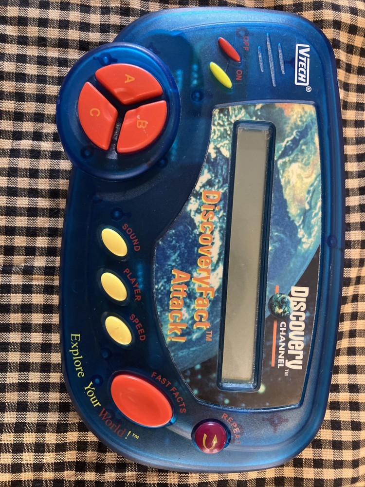 Discovery Channel VTech Discovery Fact Attack Electronic Handheld Game WORKS! 99