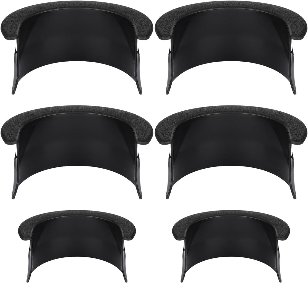 6pcs Pool Table Pockets, Plastic Black Billiard Pocket Liner 4 Corner Protectort