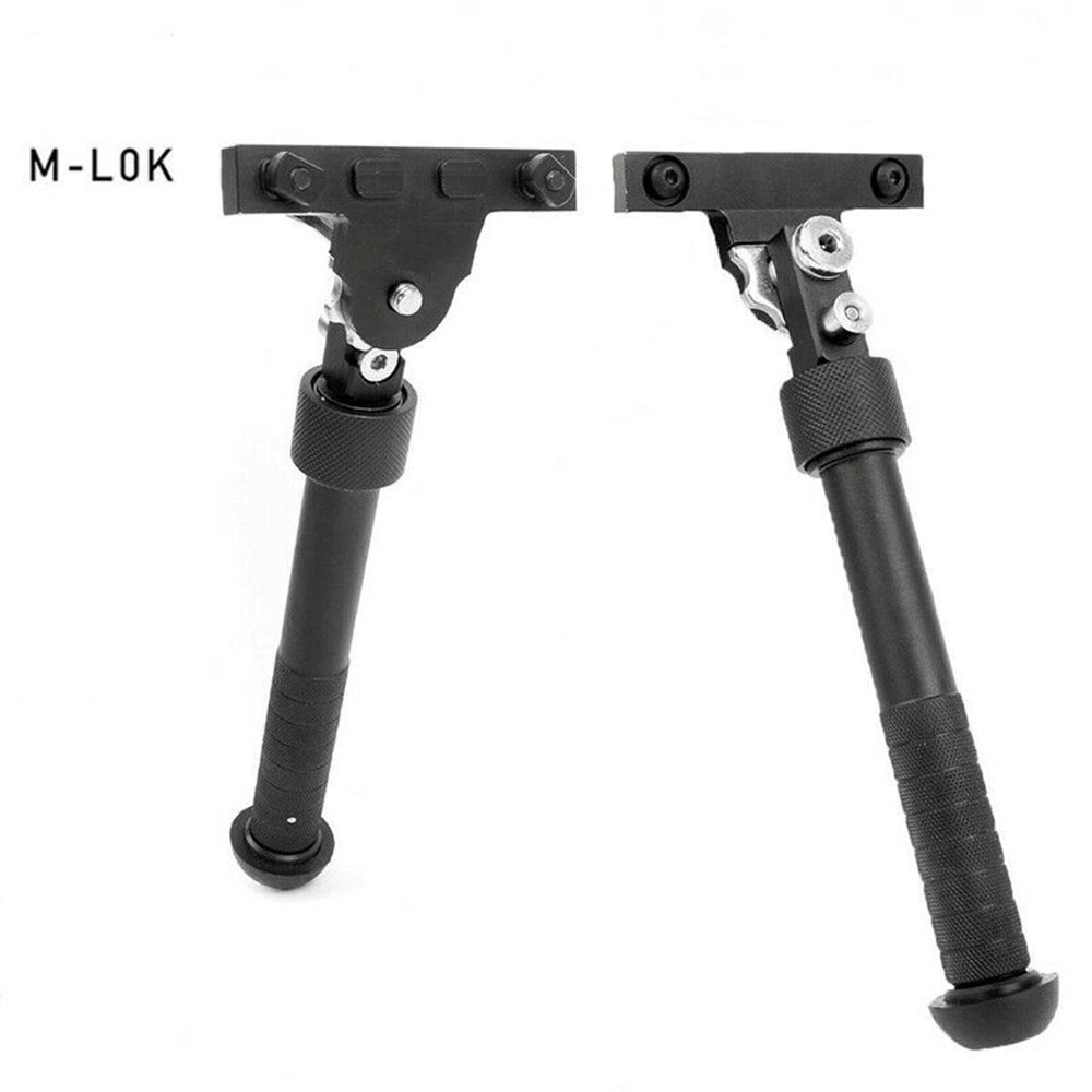 6''-9'' Adjustable M-LOK Bipod Side Rail Direct Attach 5 Settings for Leg Length