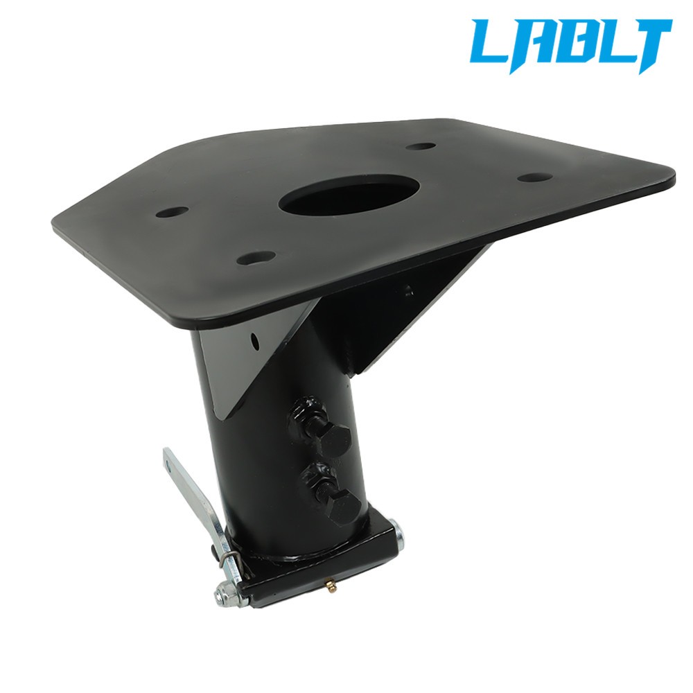 12" -17" Adjustable Forward Offset 5th Wheel Adapter Hitch to Gooseneck Black