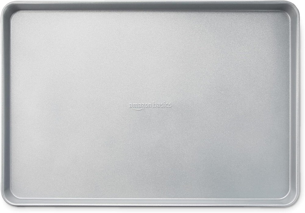 Ceramic Nonstick Baking Pan and Cooling Rack Set, Non-Toxic, 2-Piece, Gray