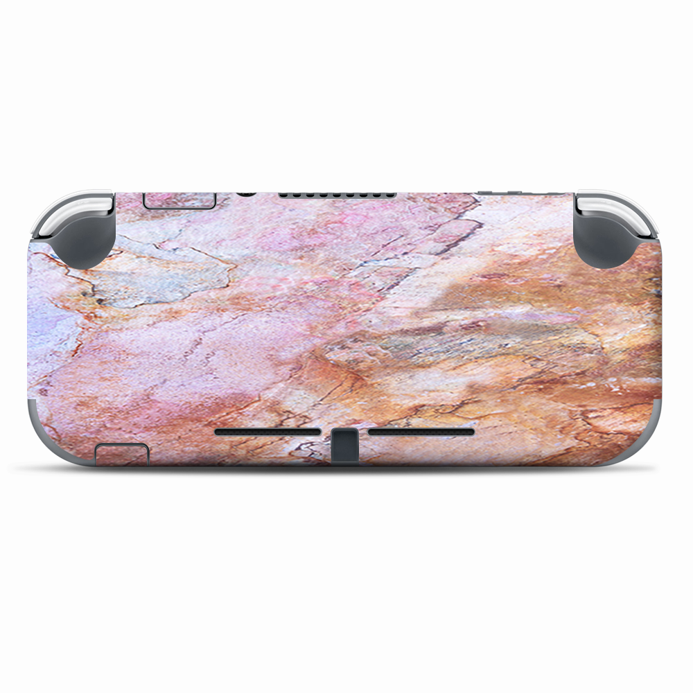 Skins Decals wrap for Nintendo Switch Lite - Rose Peach Pink Marble Pattern