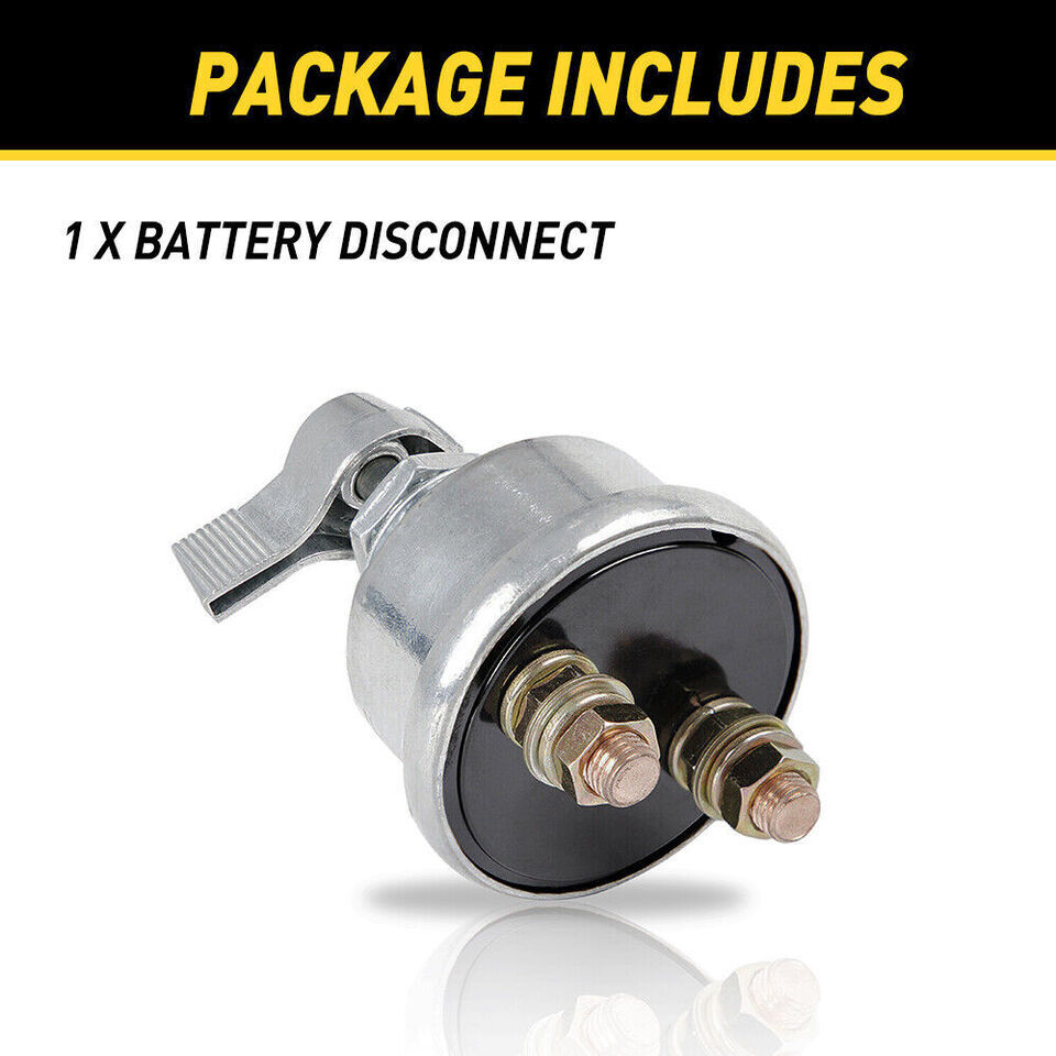 NEW Heavy Duty Master Battery Quick Disconnect Power Cut Shut Off Switch Kit 12V