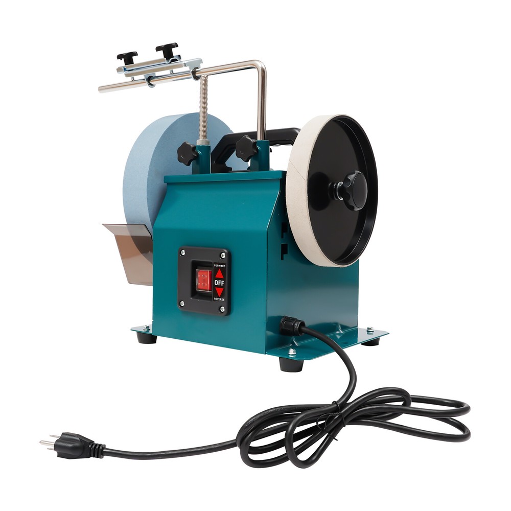 Electric Knife Sharpener - Water-Cooled Bench Grinder with Leather Wheel