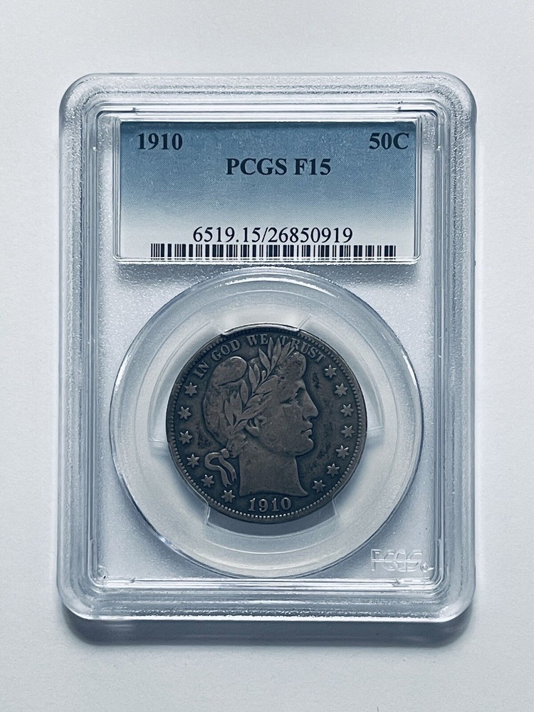 1910 Barber Half Dollar PCGS F15