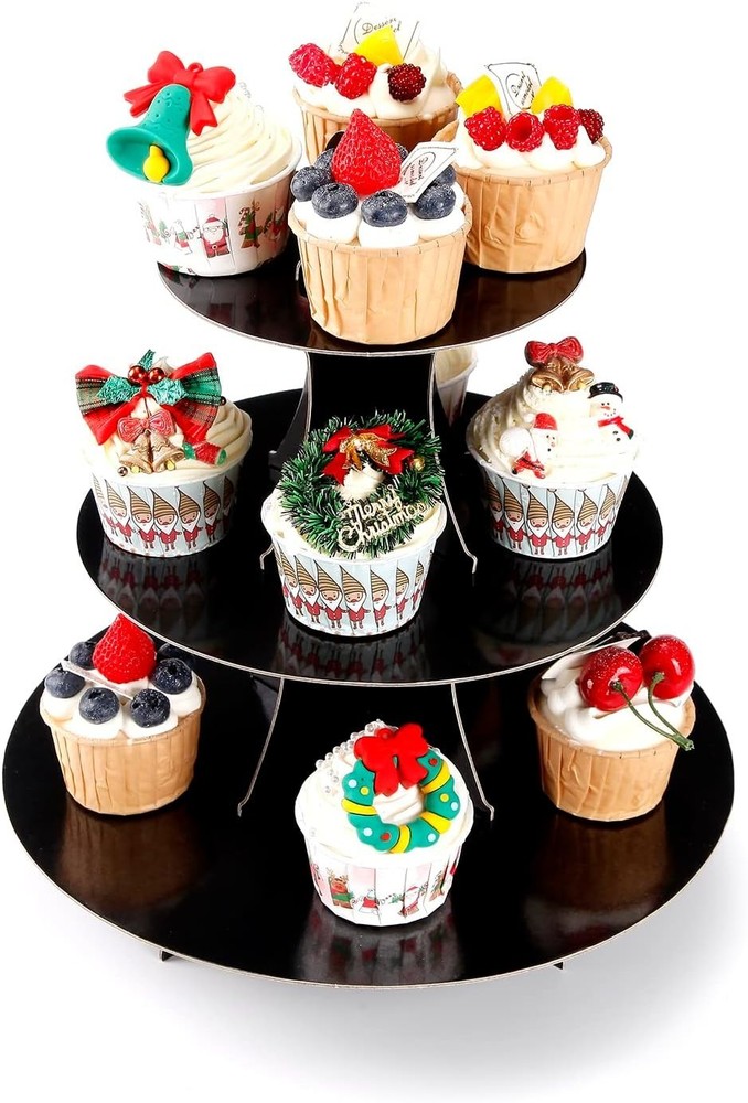 Versatile 3-Tier Cupcake Tower - Effortless Assembly for Memorable Celebrations
