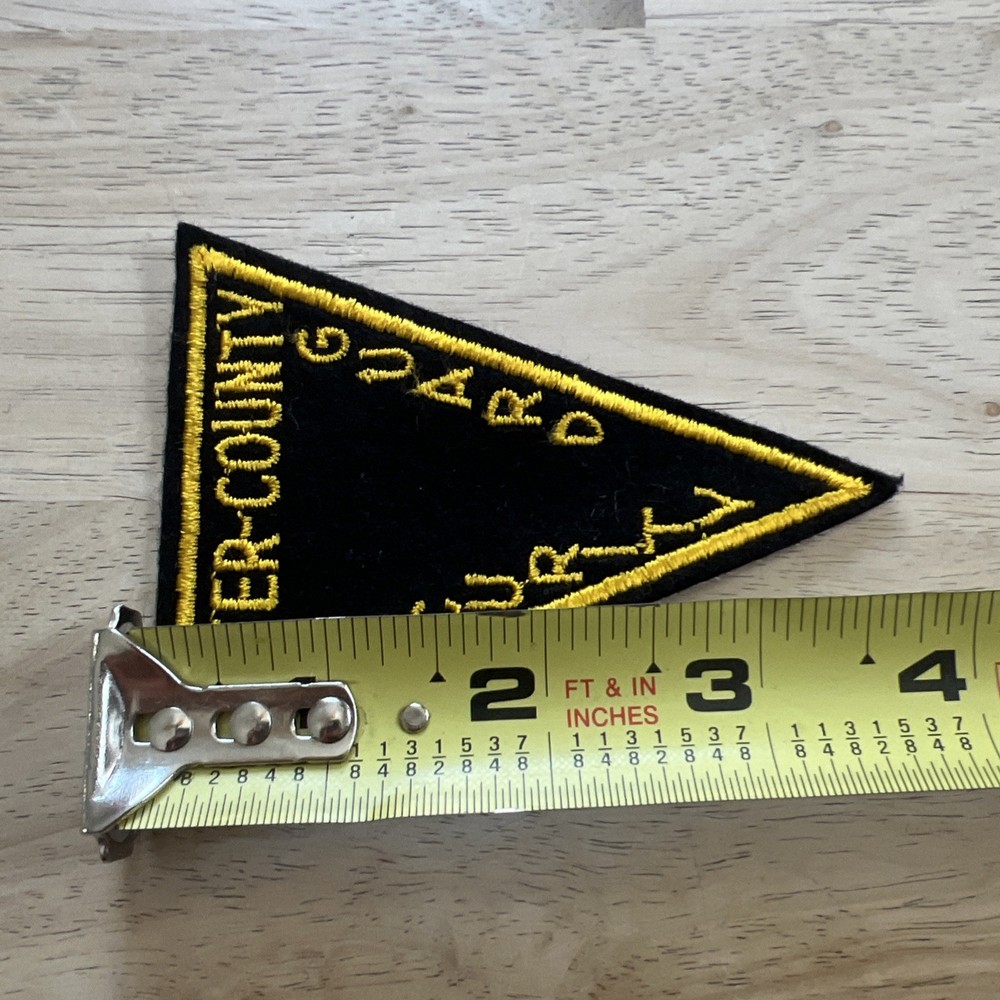 VTG Rare Inter-county Fla Security Guard Patch New