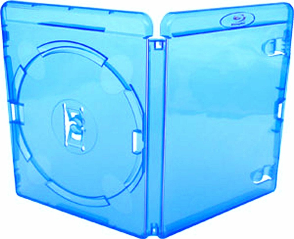 15 x Amaray Single Blue 14mm Case Spine Blu-ray 1-Disc Replacement Case