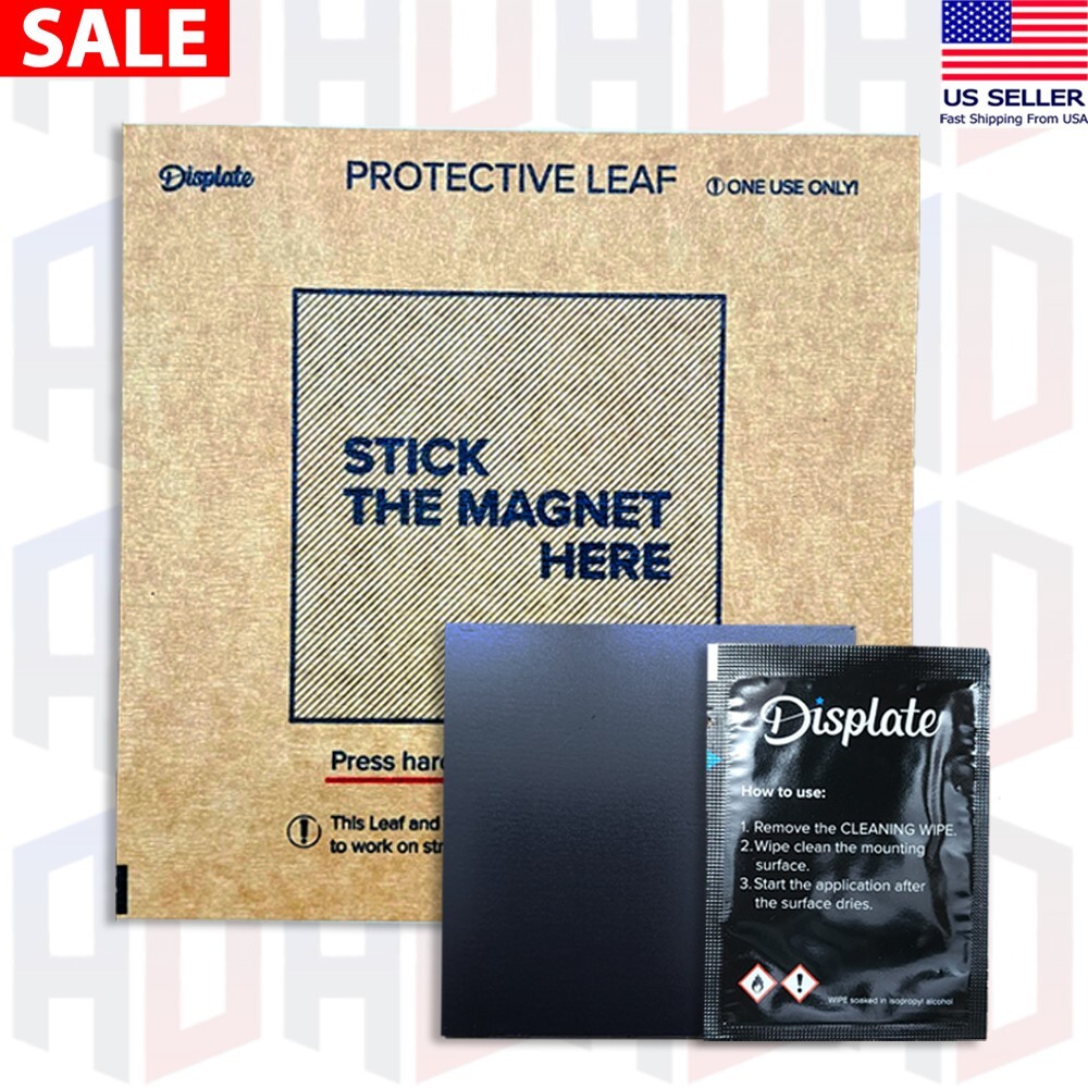 Displate Wall Mounting Kit: Includes Magnet, Cleaning Pad, & Protective Leaf NEW