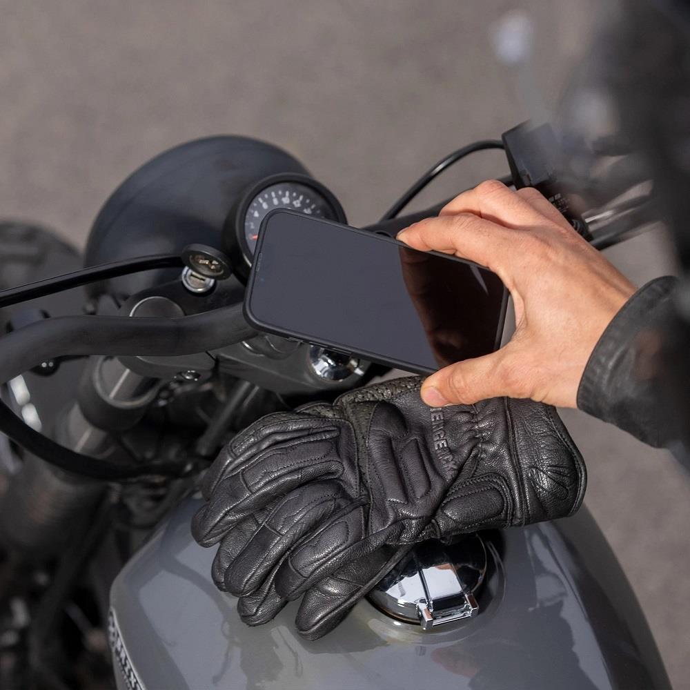 SP Connect iPhone 13 Pro Motorcycle Phone Case Slim Shockproof Scooter Black