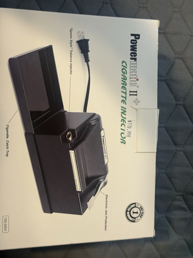 NEW POWERMATIC 2+ ELECTRIC CIGARETTE ROLLING MACHINE INJECTOR