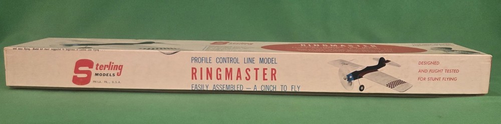 Sterling Models Ringmaster S1 Profile Control Line Kit 42" Wingspan.