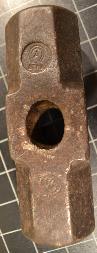 ATHA - 8# - SLEDGE HAMMER HEAD - BLACKSMITH - GOOD CONDITION