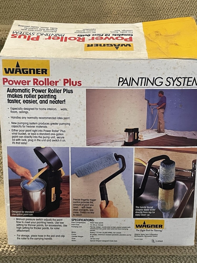 Wagner Power Roller Plus Home Interior Painting System 0271000 Untested