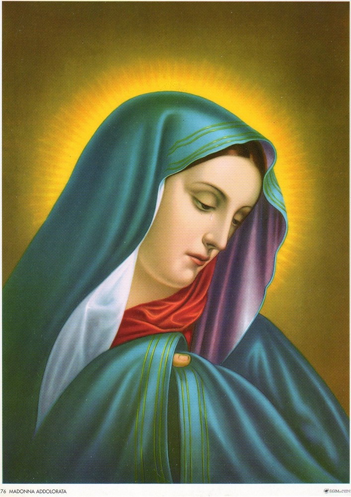 Catholic Print Picture SORROWFUL VIRGIN MARY