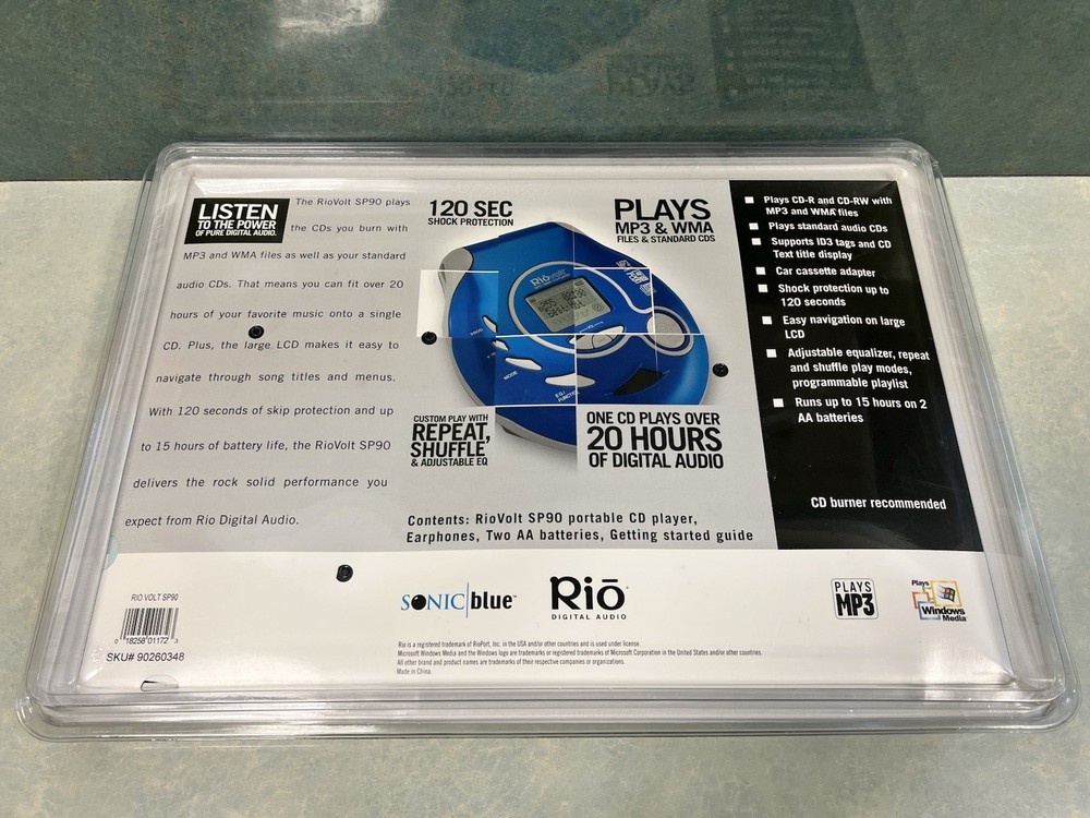 Rio Volt SP90 CD Player Bundle Brand New Sealed