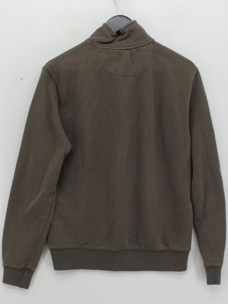 French Connection Men's Jumper M Brown Cotton with Polyester High Neck Pullover