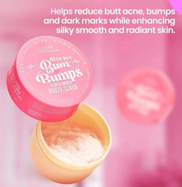 Luxe Organix PH Bye Bye Bum Bumps Clear & Smooth Booty Scrub (285g)