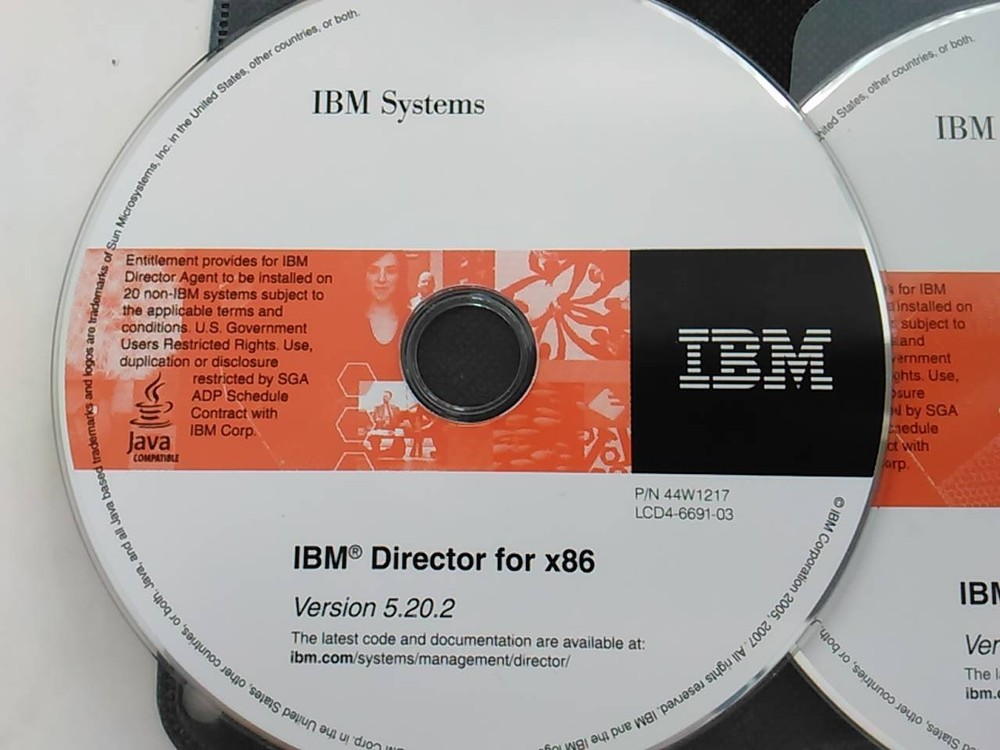 IBM Director for x86 Version 5.20.2 & Update 1 Install CD w/ License