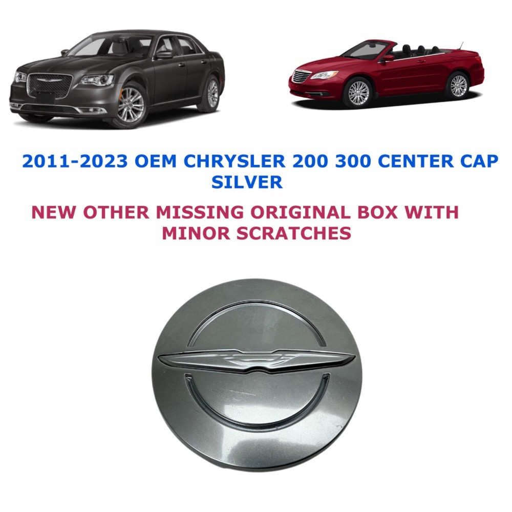2011-2023 Chrysler 200 300 center cap SILVER 6ES82TRMAA