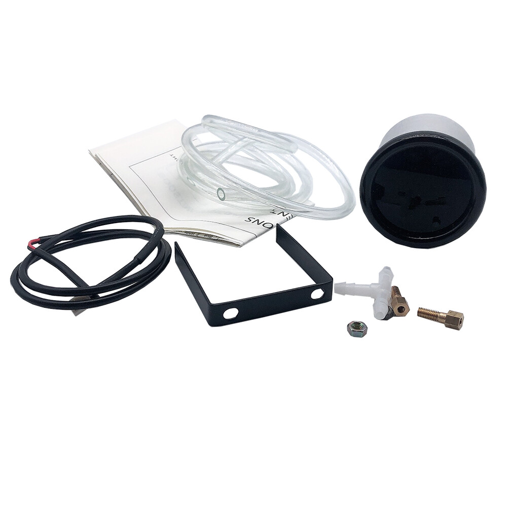 0-30PSI Manual Boost Controller Black W/ 2"52mm 7 Color Adjustment Boost Gauge