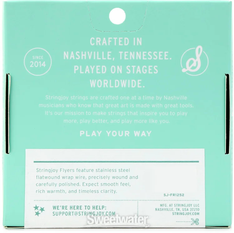 Stringjoy Flyers Electric Guitar Strings - .012-.052, Heavy