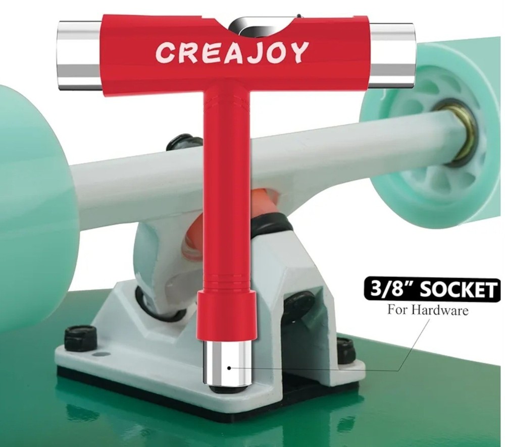 CREAJOY 5 Tools-in-One Skate  Multi-Function Portable Skateboard  Accessory