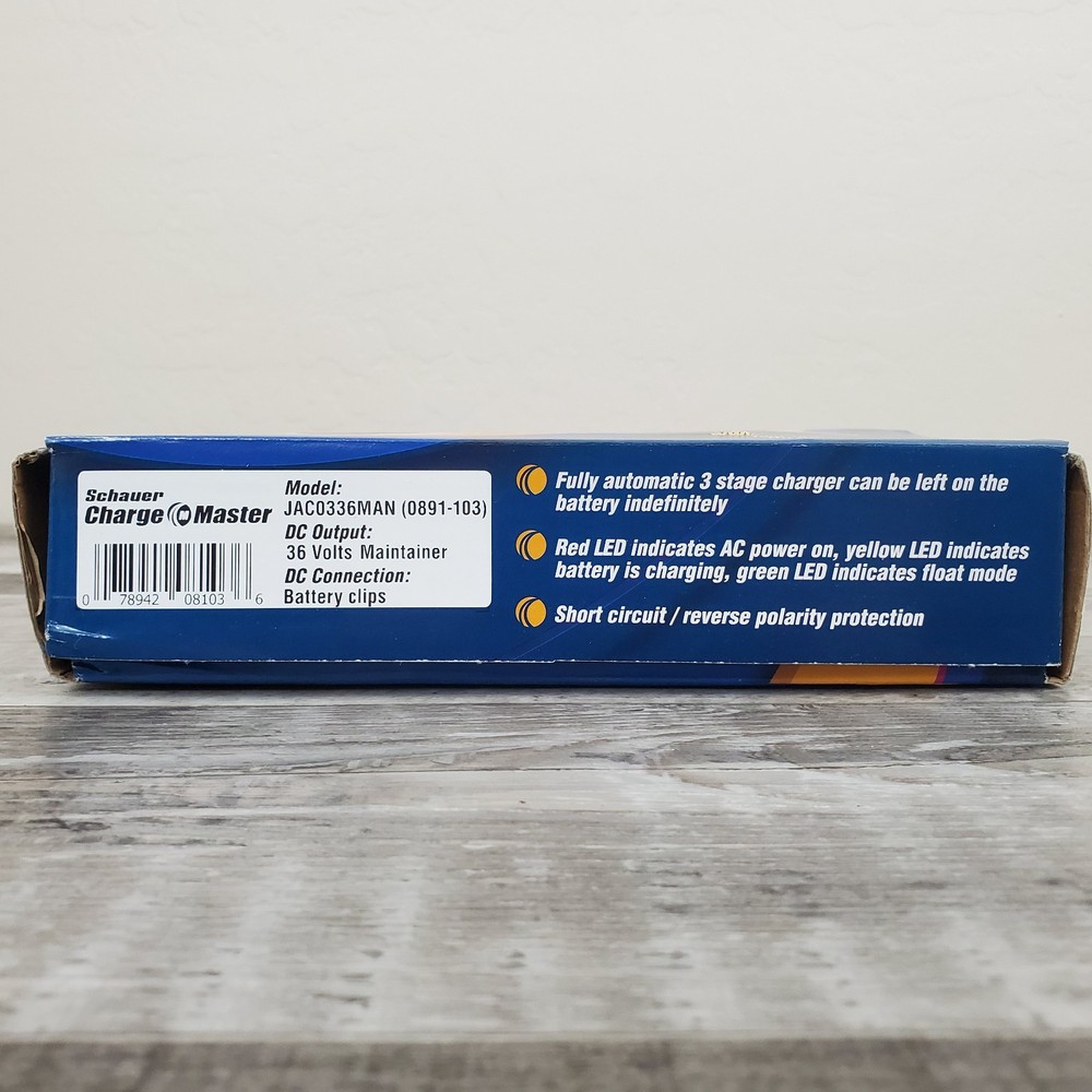 Schauer Charge Master Automatic Battery Charger JAC0336MAN