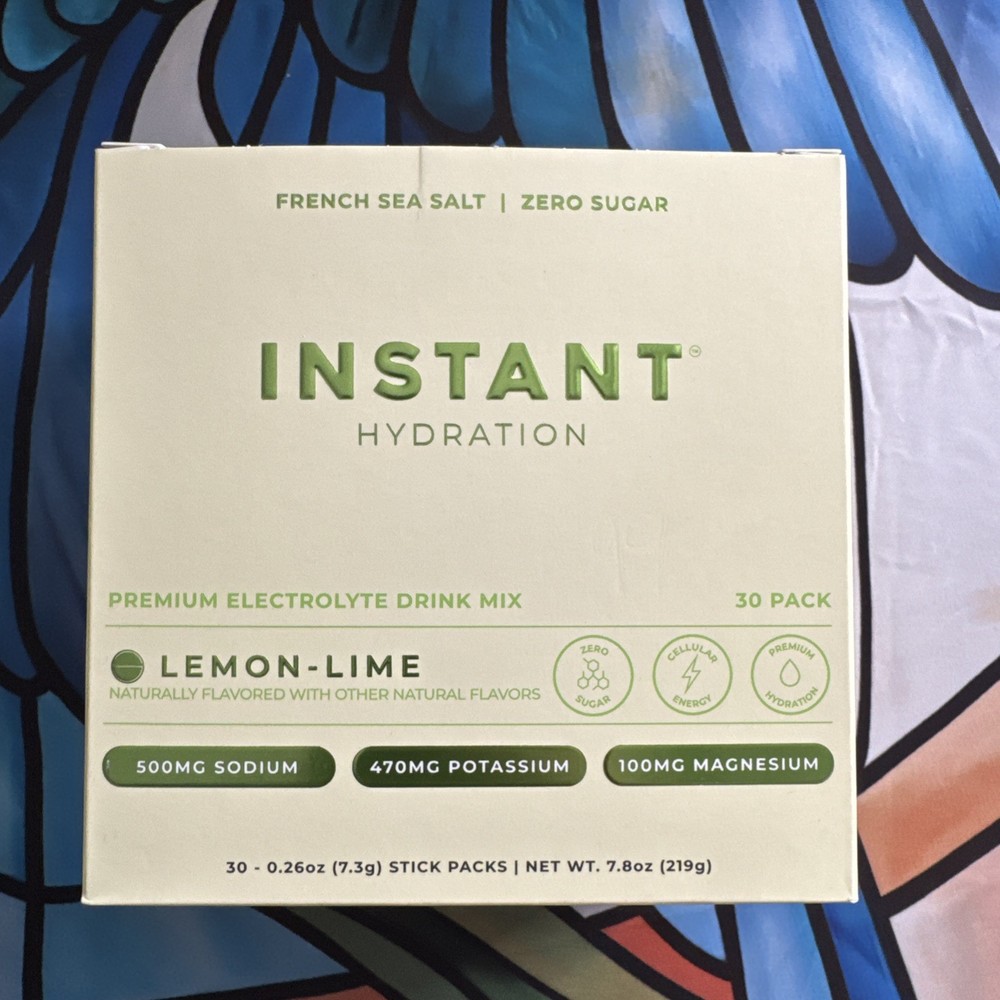 Instant Hydration Premium Electrolyte Drink Mix - Lemon Lime - 30 Packets