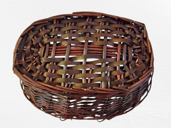 Woven wicker basket, multi-purpose natural willow basket