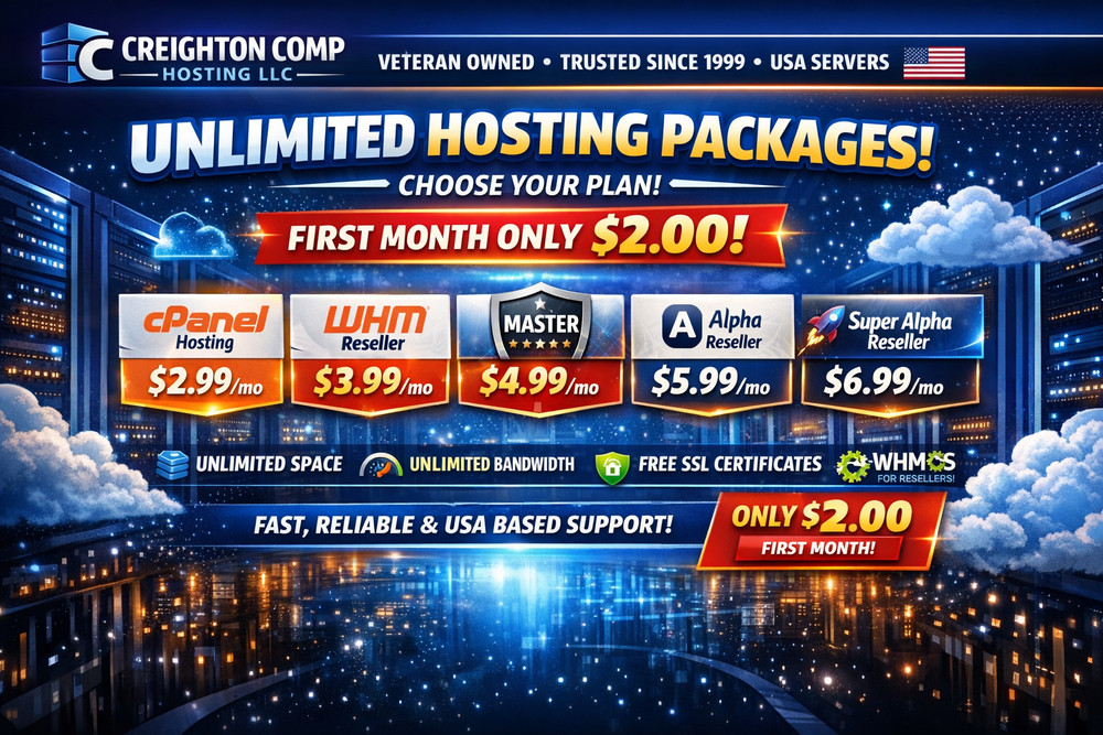 Unlimited cpanel Cloud Web hosting with space & bandwidth SSL Softaculous