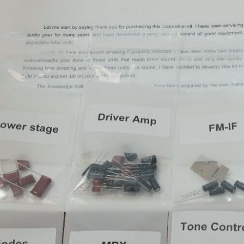 Sansui 5000 F-6013 Driver Board transistor capacitor diode Kit