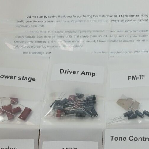 Sansui 5000 F-6013 Driver Board transistor capacitor diode Kit