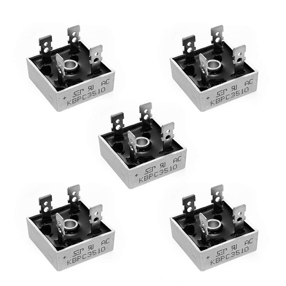 5pcs KBPC3510 Bridge Rectifier Diode,35A 1000V Single Phase,Full Wave 35 Amp ...