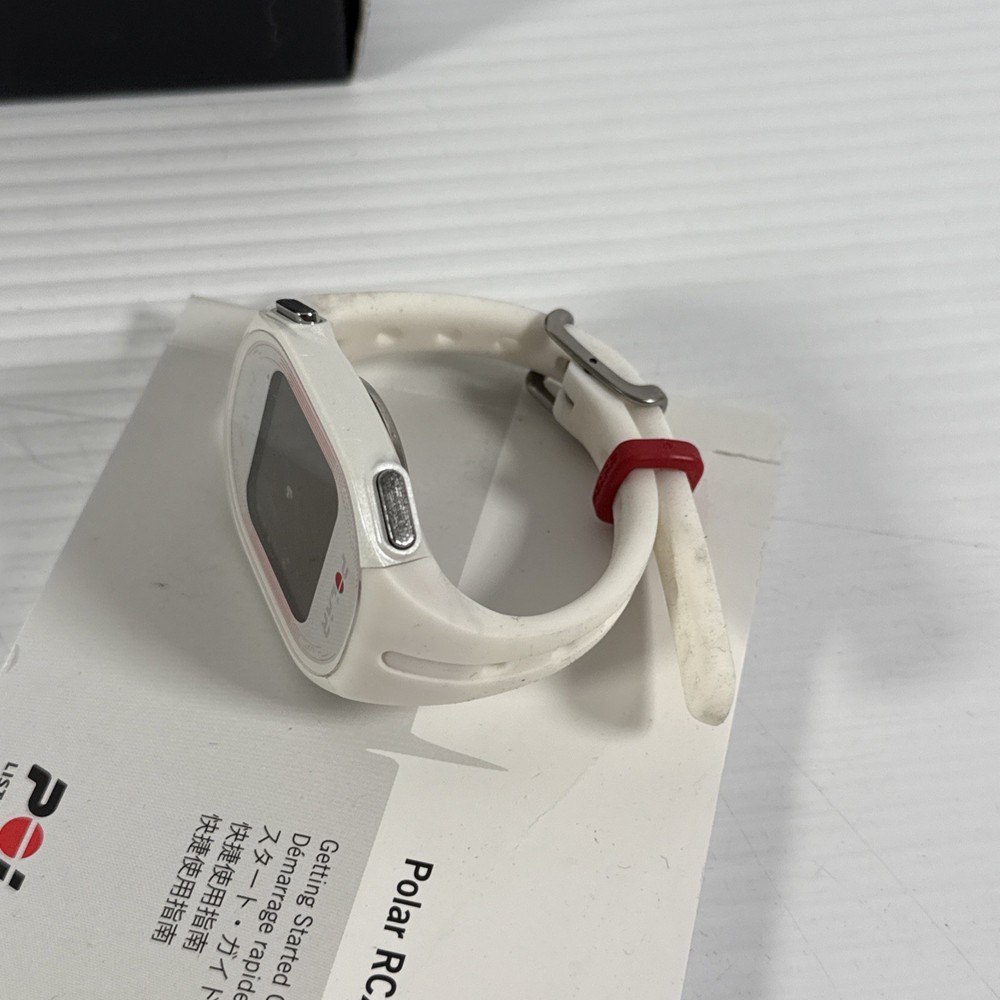 Polar RCX3 Run Needs Battery White With Instruction Manual