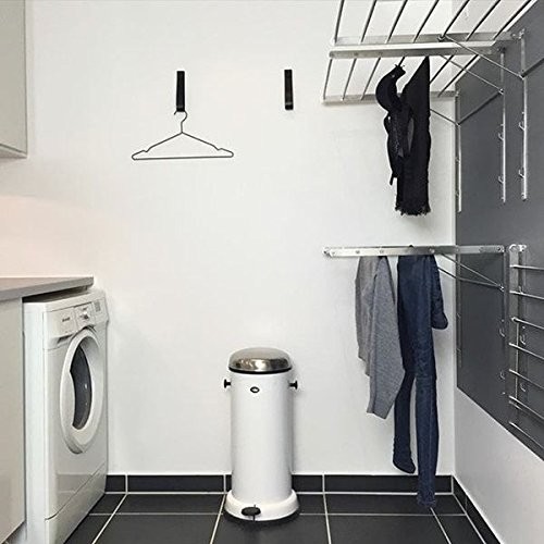 Wall Mounted Clothes Drying Rack Stainless Steel Space Saving Folding Adjusta...