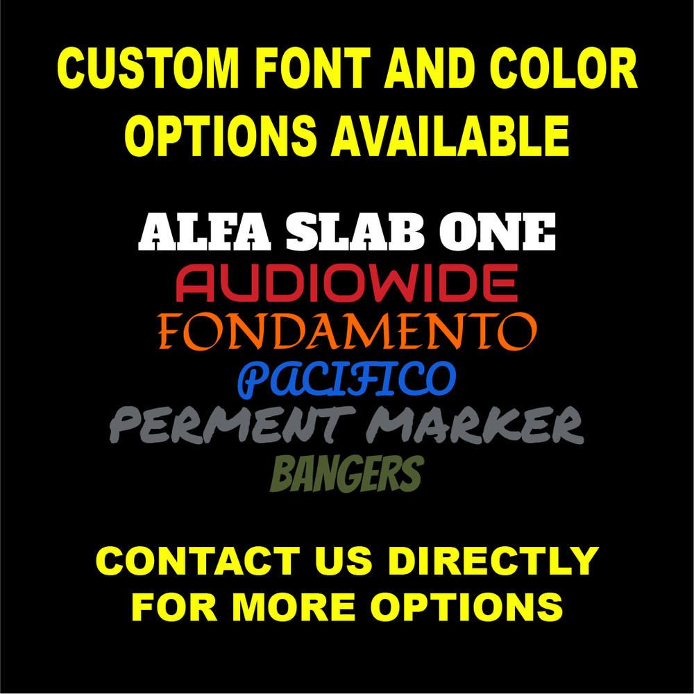 CUSTOM TEXT Made to Order Saddlebag Latch Inserts for Harley Touring 2014+.