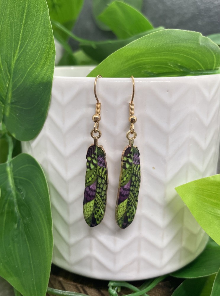 2” Earring Set Gold-tone Boho  Dangle Drop New Free Ship B7134