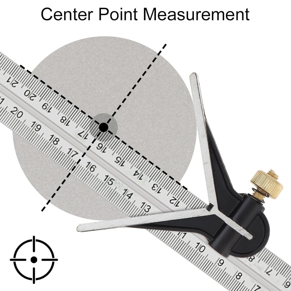 3-Piece Adjustable T-Square Kit, 300MM Protractor Level Sliding Square Ruler